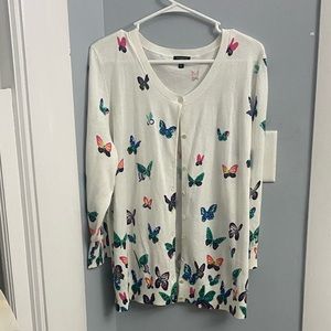 Talbots Butterfly Cardigan, size 2X